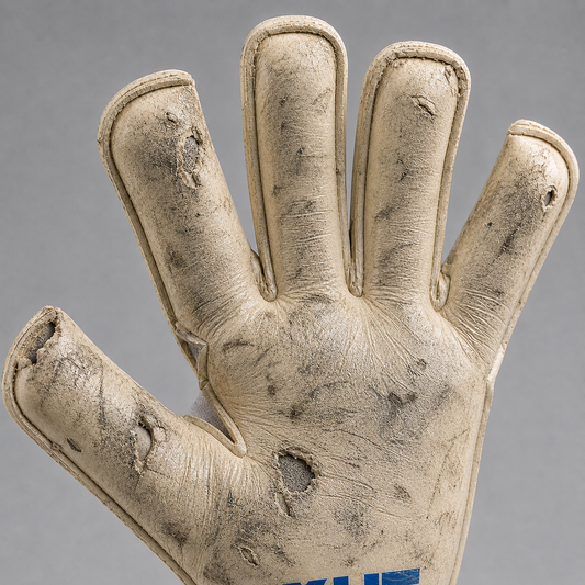 Goalkeeper gloves laid out and stored correctly to extend lifespan