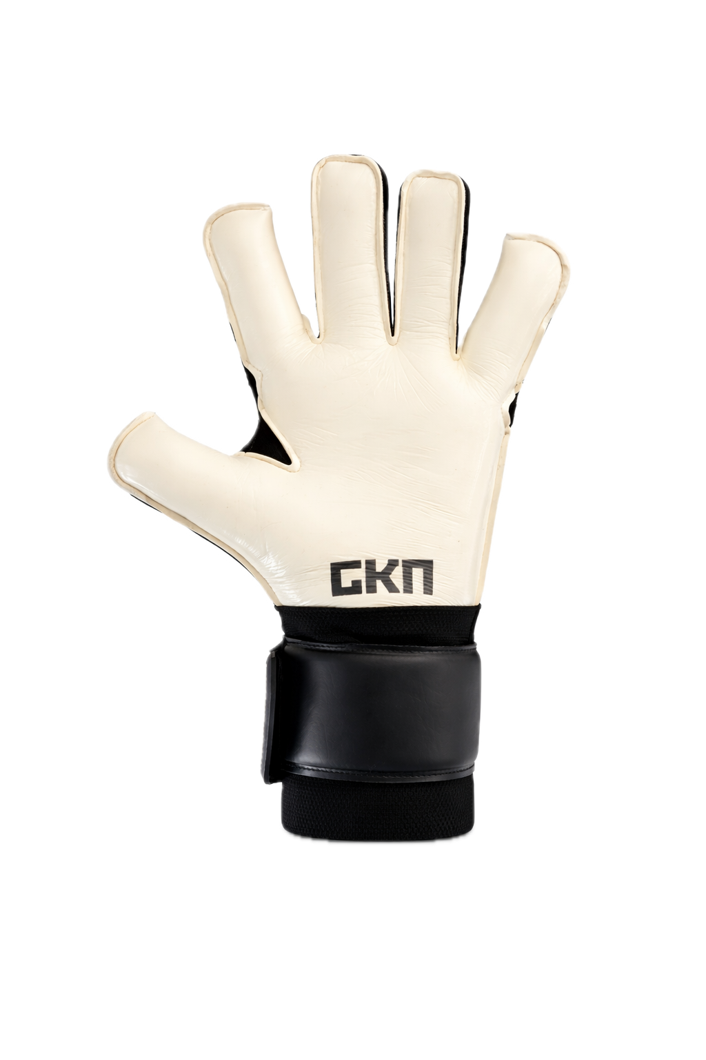 GKN VRTX goalkeeper gloves palm view with durable grip latex designed for all-weather performance